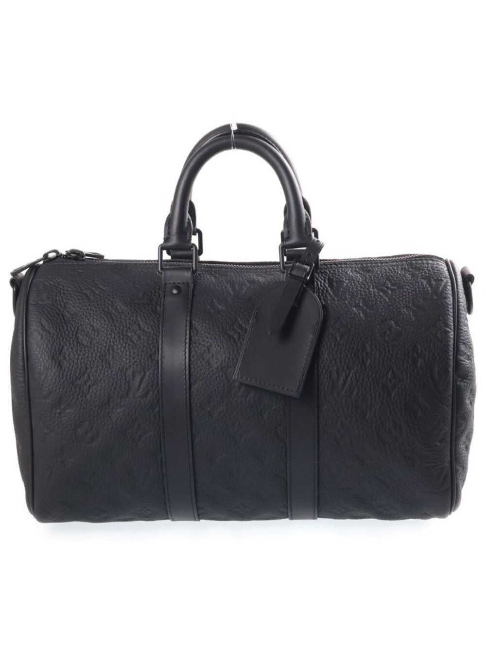 Louis Vuitton Keepall Bandouliere 35 Monogram Taurillon Noir Leather 2-Way Bag